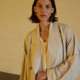 Jamie Haller - The Linen Baggy Trench Coat in Stone