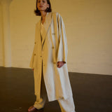 Jamie Haller - The Linen Baggy Trench Coat in Stone