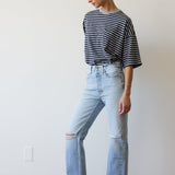 Jamie Haller - The Easy in Distressed Torn Indigo