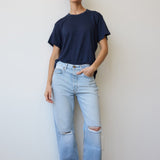Jamie Haller - The Easy in Distressed Torn Indigo