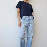 Jamie Haller - The Easy in Distressed Torn Indigo