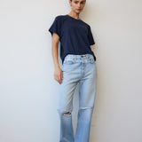 Jamie Haller - The Chameleon Tee Linen in Navy