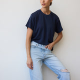 Jamie Haller - The Chameleon Tee Linen in Navy