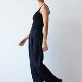 Jamie Haller - The Big Pleat Trouser in Navy