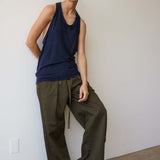 Jamie Haller - The Racerback Linen in Navy