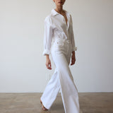 Jamie Haller - The Palazzo Jean in Soft White