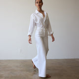 Jamie Haller - The Palazzo Jean in Soft White