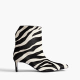 Khaite - Ona Ankle Boot in Zebra Print Haircalf