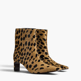 Khaite - Ona Ankle Boot in Hyena Print Haircalf