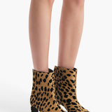 Khaite - Ona Ankle Boot in Hyena Print Haircalf