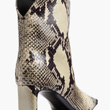 Khaite - Ona Ankle Boot in Natural Python-Embossed Leather