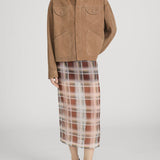 FRAME - The Plaid Organza Skirt