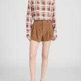 FRAME - The Suede Slant Short