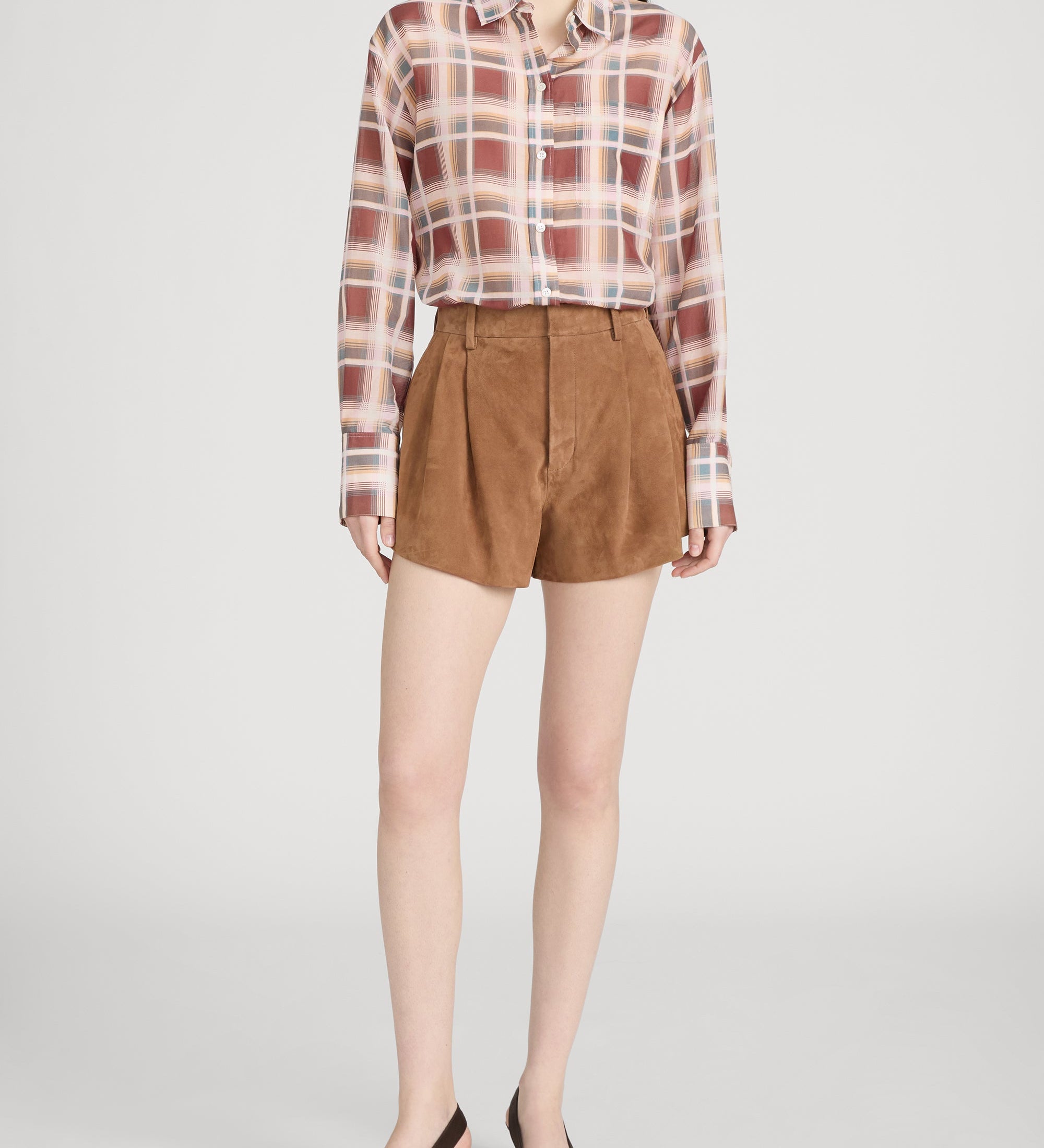 FRAME - The Suede Slant Short