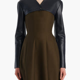 Khaite - Onno Jacket in Dark Navy Leather