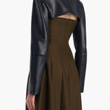 Khaite - Onno Jacket in Dark Navy Leather