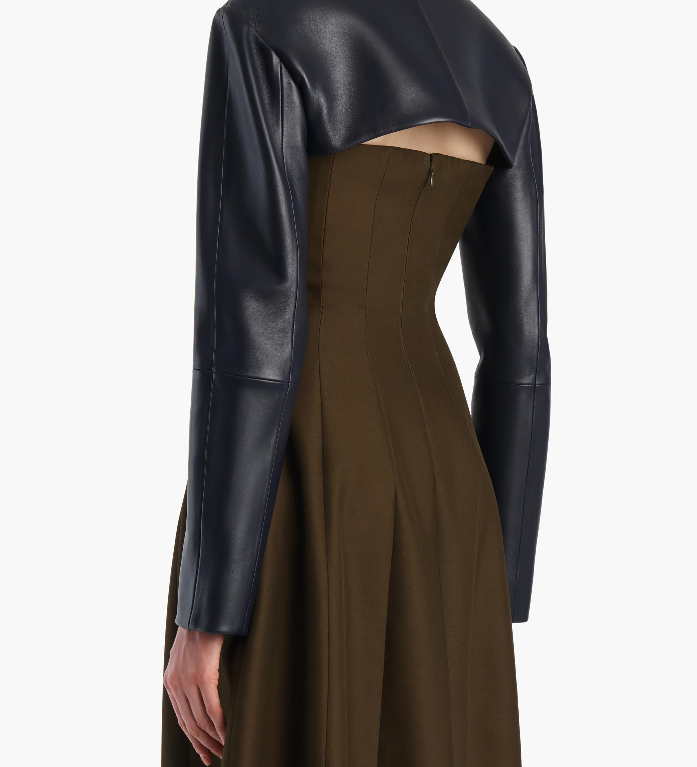 Khaite - Onno Jacket in Dark Navy Leather