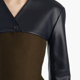 Khaite - Onno Jacket in Dark Navy Leather
