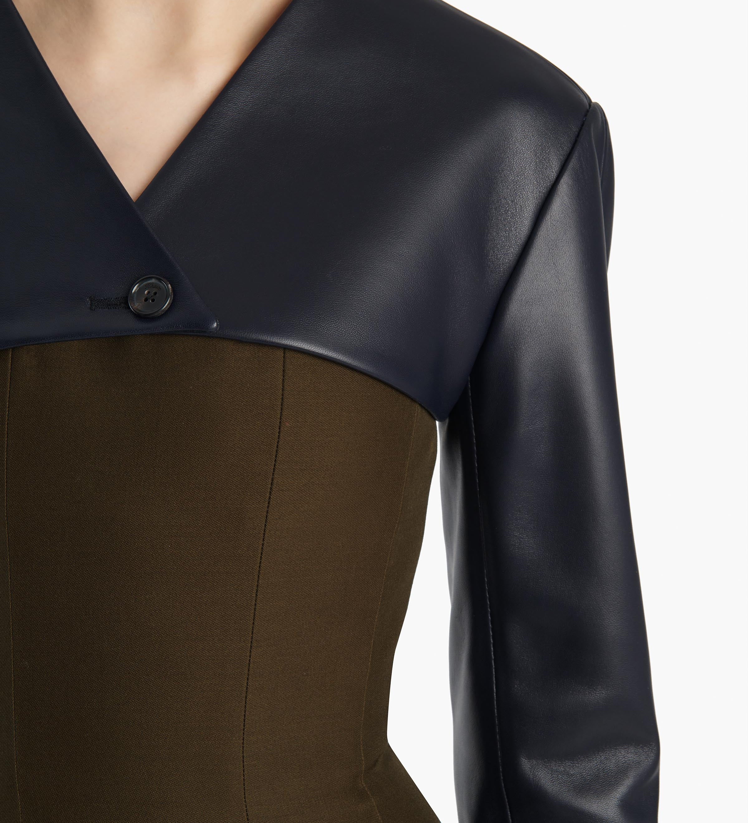Khaite - Onno Jacket in Dark Navy Leather