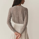 DÔEN - OPHIRA SWEATER -- LIGHT HEATHER GREY