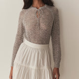 DÔEN - OPHIRA SWEATER -- LIGHT HEATHER GREY