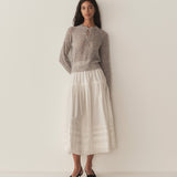 DÔEN - OPHIRA SWEATER -- LIGHT HEATHER GREY