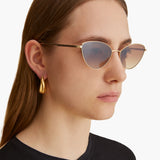 KHAITE x Oliver Peoples 1998C in Gold and Dark Brown
