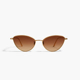 KHAITE x Oliver Peoples 1998C in Gold and Dark Brown