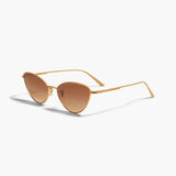 KHAITE x Oliver Peoples 1998C in Gold and Dark Brown