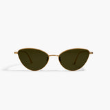 KHAITE x Oliver Peoples 1998C in Gold and Vibrant Green