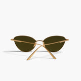 KHAITE x Oliver Peoples 1998C in Gold and Vibrant Green