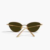 Khaite - x Oliver Peoples 1998C in Gold and Vibrant Green
