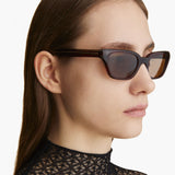 KHAITE x Oliver Peoples 1983C in Bordeaux Bark