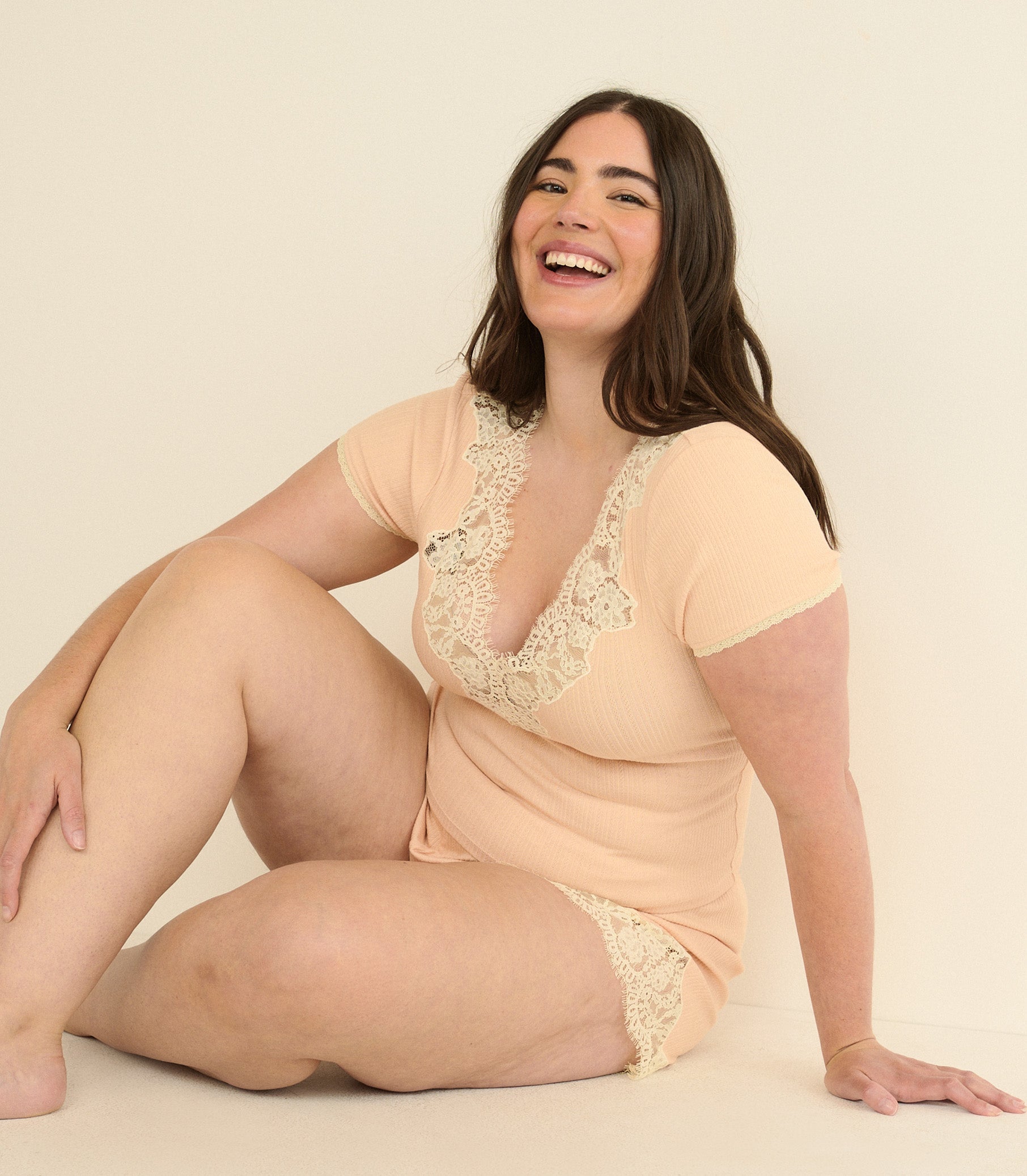 DOEN - ORNA SHORT - - LIGHT PEACH SORBET