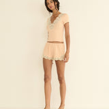 DOEN - ORNA SHORT - - LIGHT PEACH SORBET