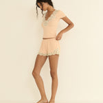 DOEN - ORNA SHORT - - LIGHT PEACH SORBET