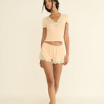 DOEN - ORNA SHORT - - LIGHT PEACH SORBET