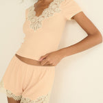 DOEN - ORNA SHORT - - LIGHT PEACH SORBET