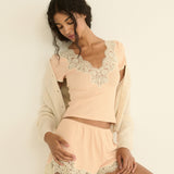 DOEN - ORNA SHORT - - LIGHT PEACH SORBET