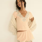 DOEN - ORNA SHORT - - LIGHT PEACH SORBET
