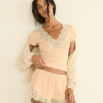 DOEN - ORNA SHORT - - LIGHT PEACH SORBET