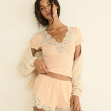 DOEN - ORNA SHORT - - LIGHT PEACH SORBET