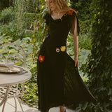 DOEN - ORPHINA DRESS - - BLACK