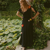 DOEN - ORPHINA DRESS - - BLACK