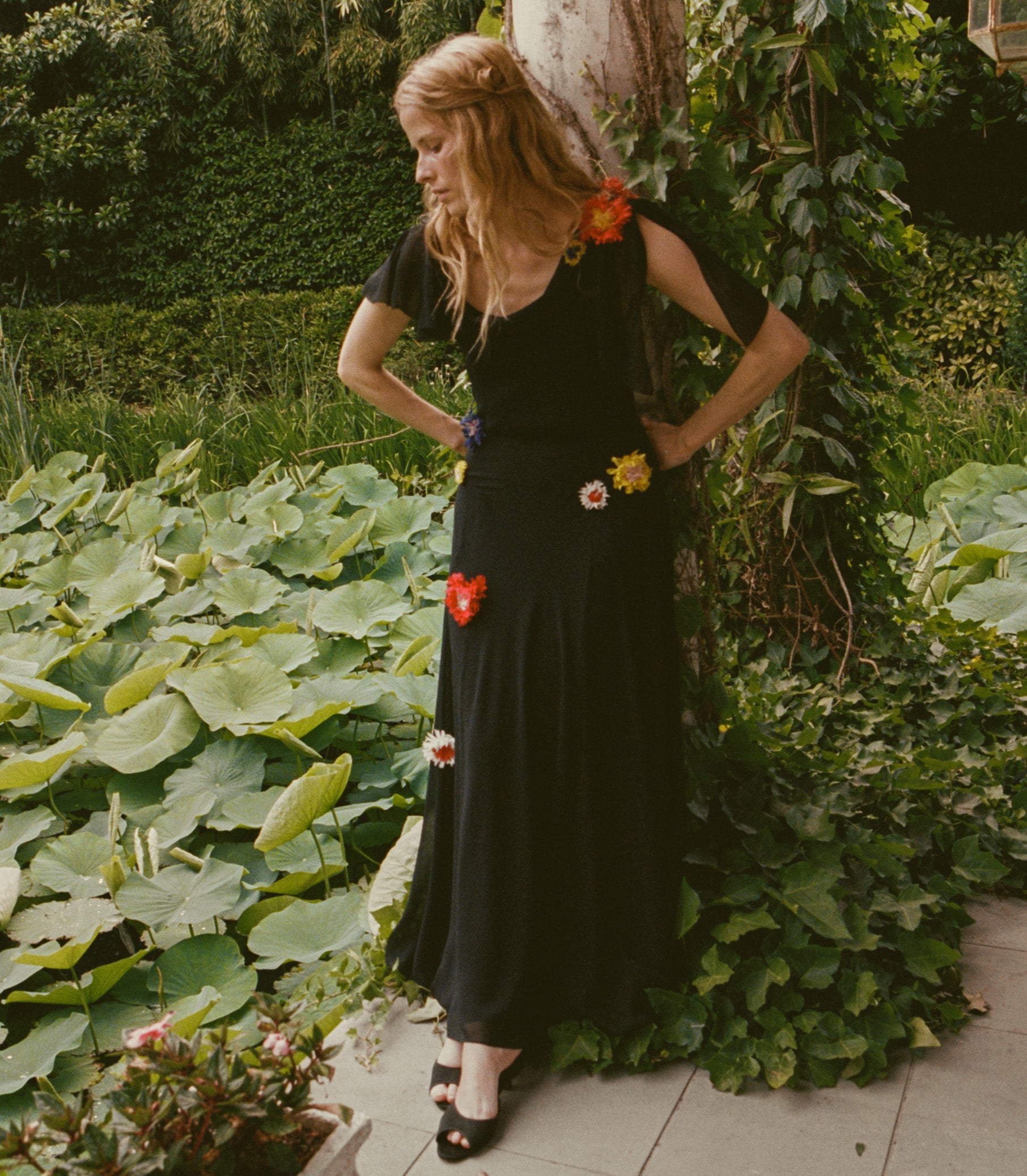 DOEN - ORPHINA DRESS - - BLACK