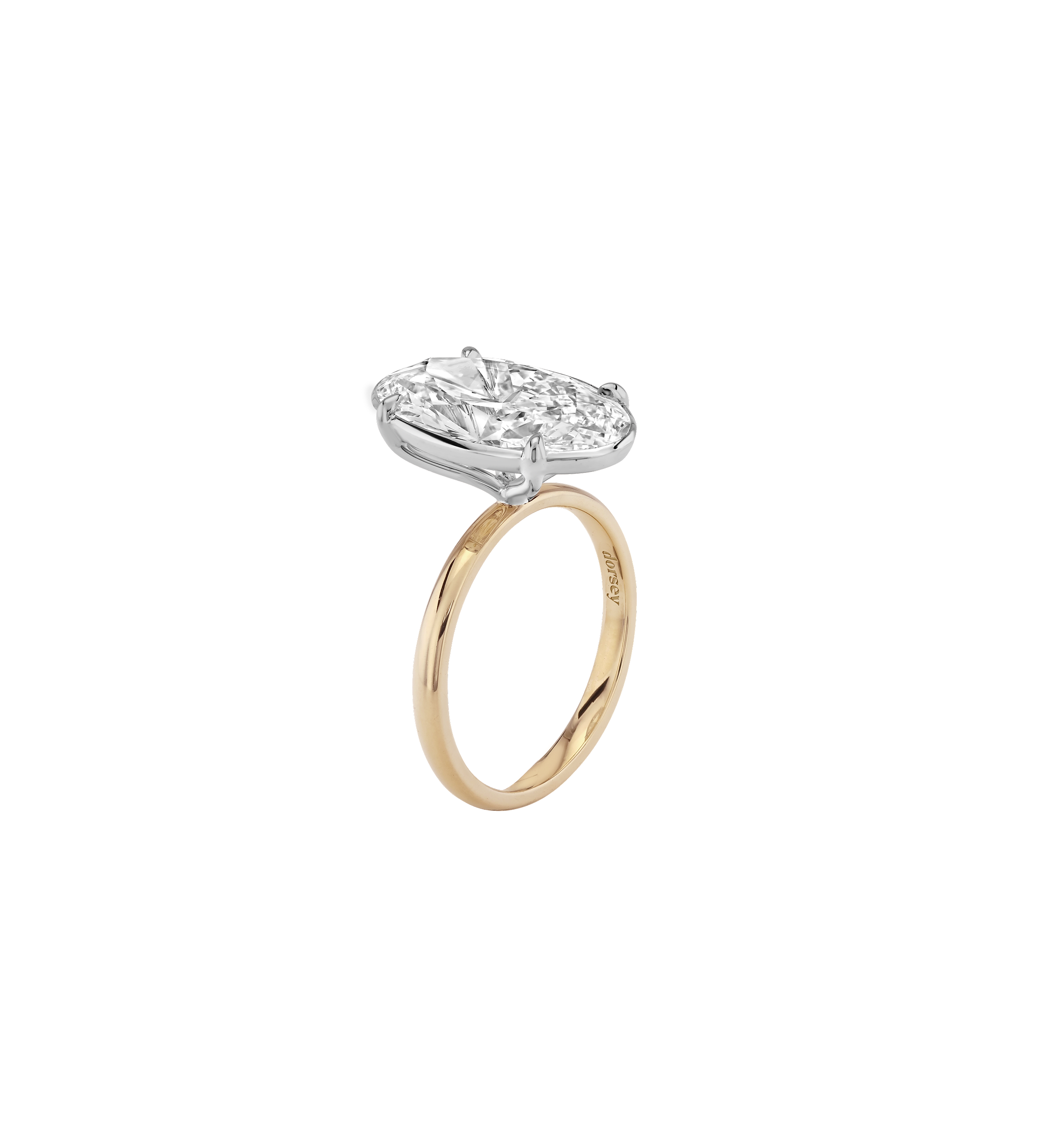 Dorsey - 14K ELLIS OVAL - CUT SOLITAIRE RING IN LAB DIAMOND
