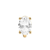 Dorsey - 14K OVERSIZED OVAL-CUT HUGGIE IN LAB DIAMOND