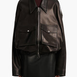 Khaite - Owey Jacket in Black Leather