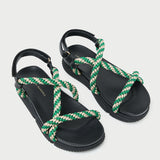 Loeffler Randall - Ozzy Green/Cream Sport Sandal