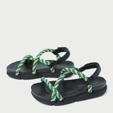 Loeffler Randall - Ozzy Green/Cream Sport Sandal